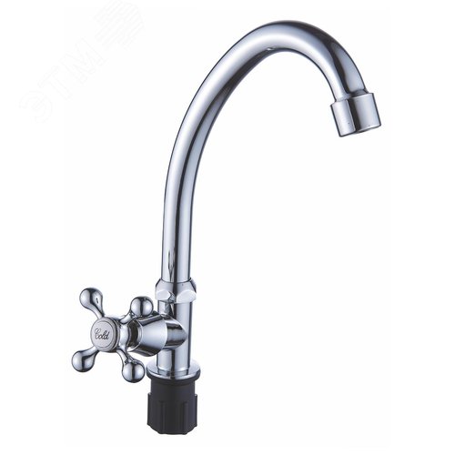 Изображение товара Смеситель для кухни моно с высоким изливом крепеж гайка (шт)