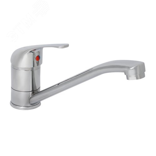 Изображение товара Смеситель для кухни шаровый с длинным изливом, крепеж гайка (шт)