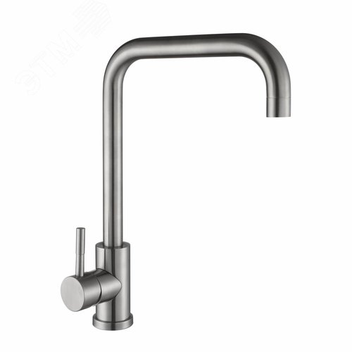 Изображение товара Смеситель для кухни шаровый с высоким изливом нержавеющая сталь (шт)