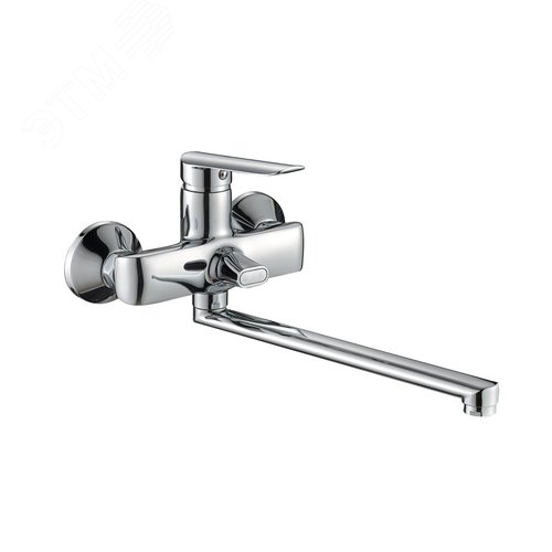 Изображение товара Смеситель для ванны шаровый L-30, с переключателем душа хром (шт)