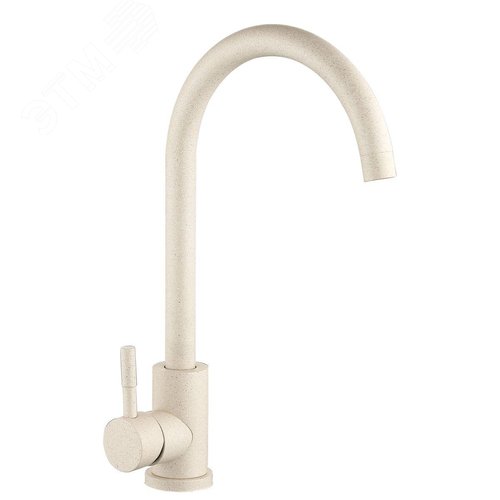 Изображение товара Смеситель для кухни шаровый с высоким изливом Парма нержавеющая сталь бежевый 697029 АНТЕЙ (шт)