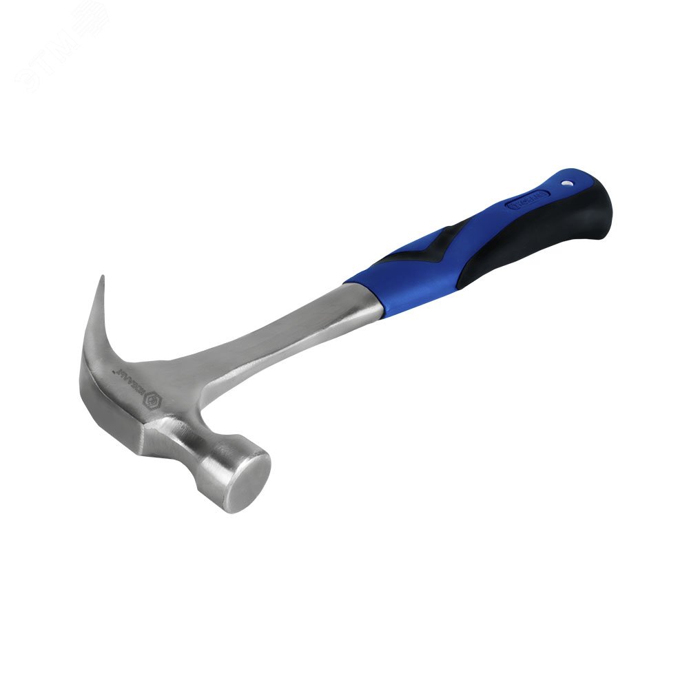 Изображение товара Молоток-гвоздодер цельнокованый 450 гр двухкомпонентная рукоятка