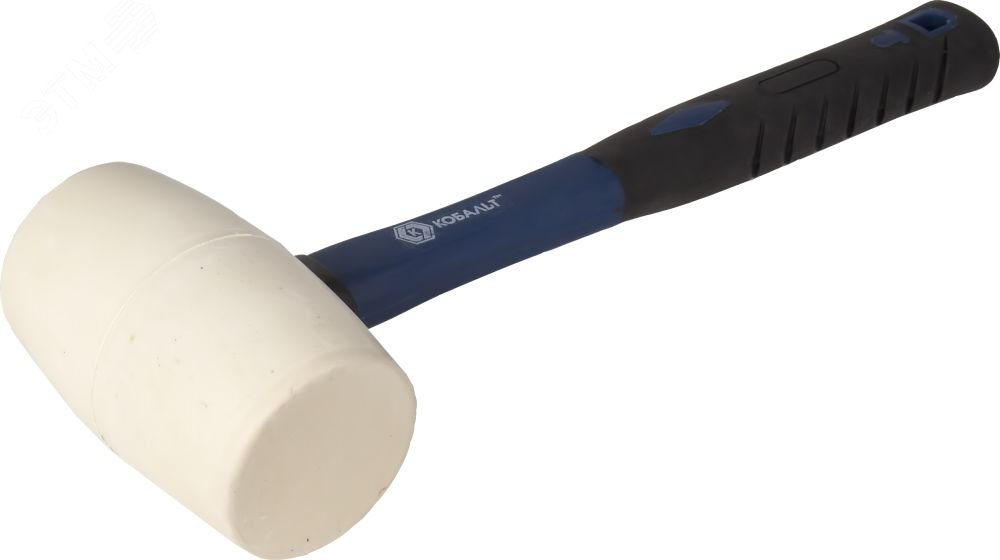 Изображение товара Киянка 680 г белая резина фибергласовая рукоятка строительный инструмент