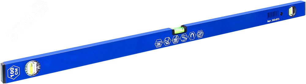 Изображение товара Уровень строительный магнитный 1000 мм КОБАЛЬТ 243-073