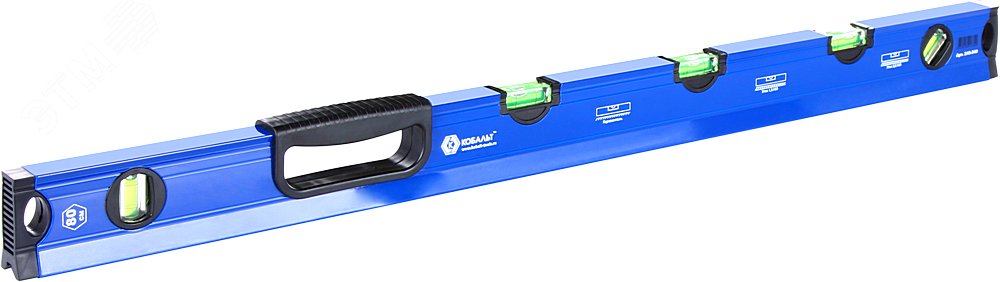 Изображение товара Уровень сантехнический 800 мм профиль 28 x 60 мм 5 глазков 1 ручка V точность