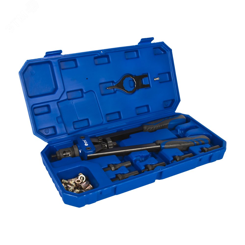 Изображение товара Двуручный заклепочник 360 мм для резьбовых заклепок M3-M10 с кейсом