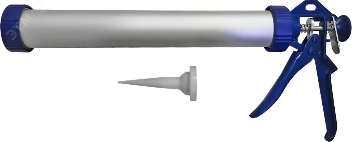 Изображение товара Пистолет для герметика 600 мл алюминиевый корпус усилие 12:1 КОБАЛЬТ