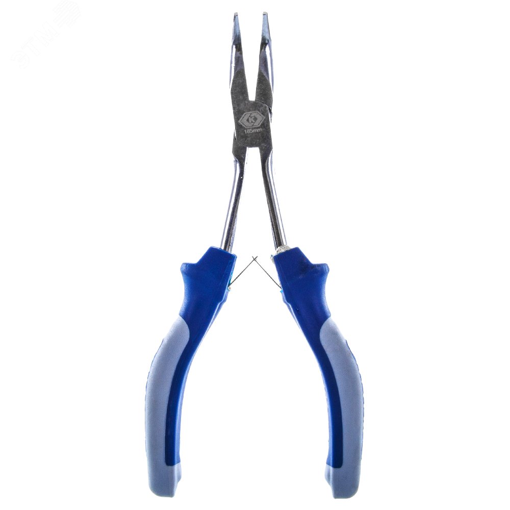 Изображение товара Длинногубцы изогнутые мини удлиненные 165 мм с прорезиненными рукоятками