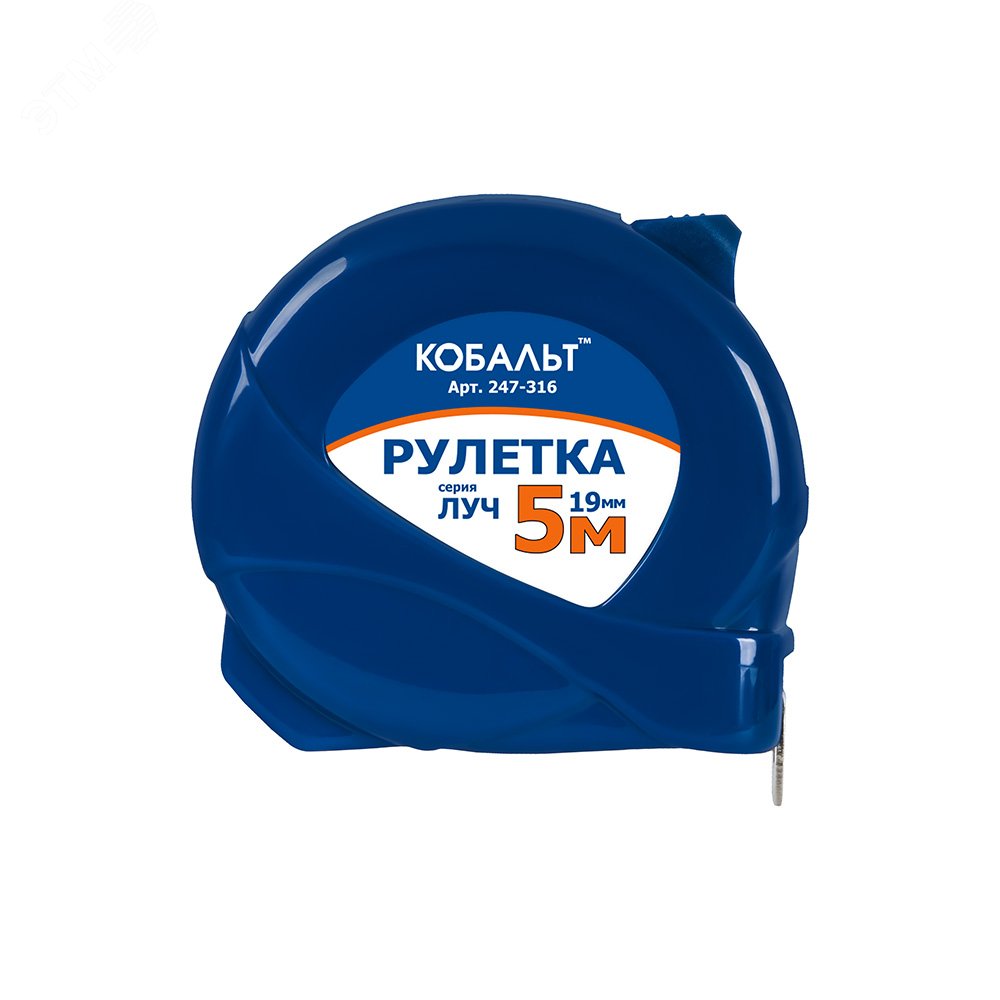 Изображение товара Рулетка Луч 5м x 19мм с механическим стопором и ABS корпусом