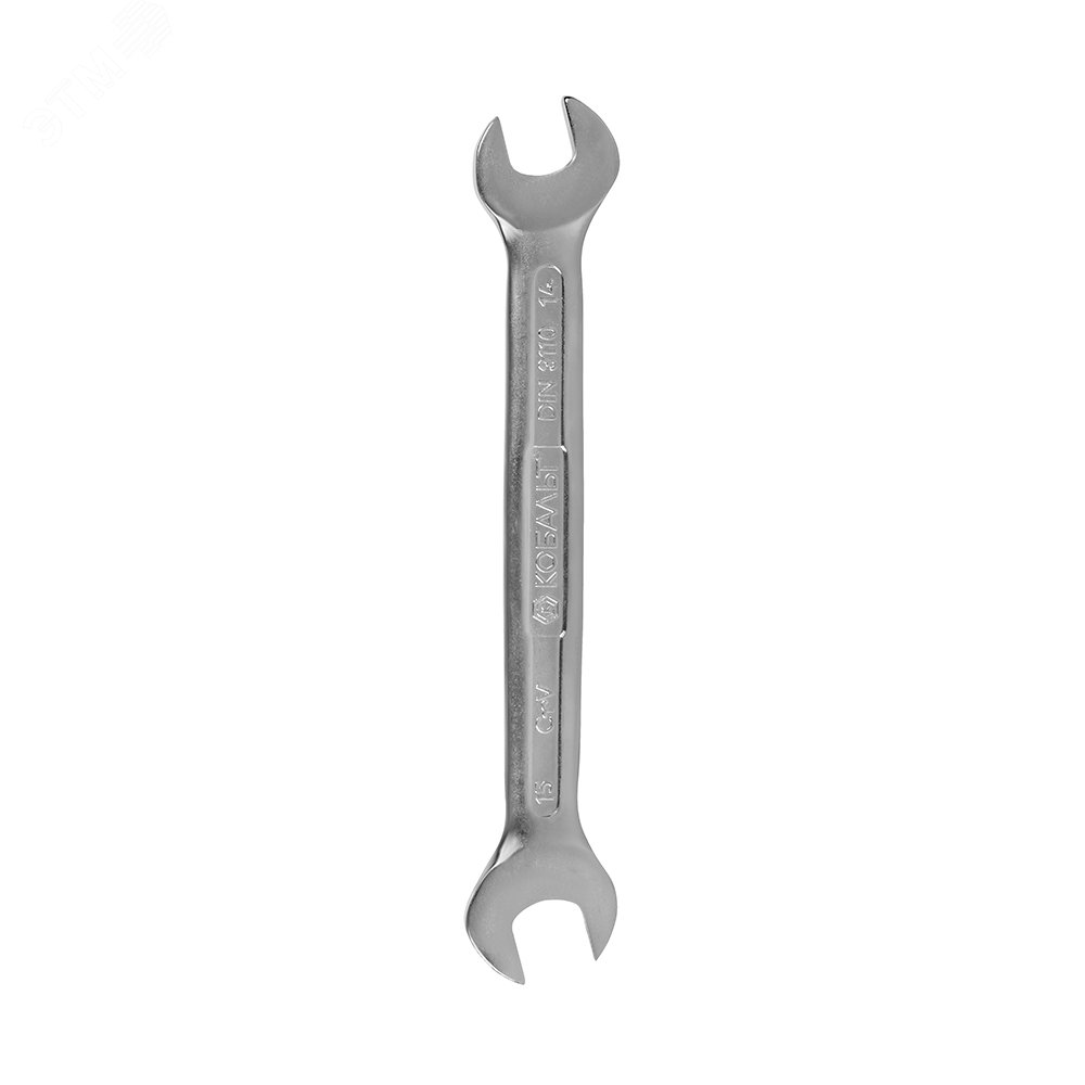 Изображение товара Ключ рожковый 14 x 15 мм Cr-V КОБАЛЬТ подвес 1 шт