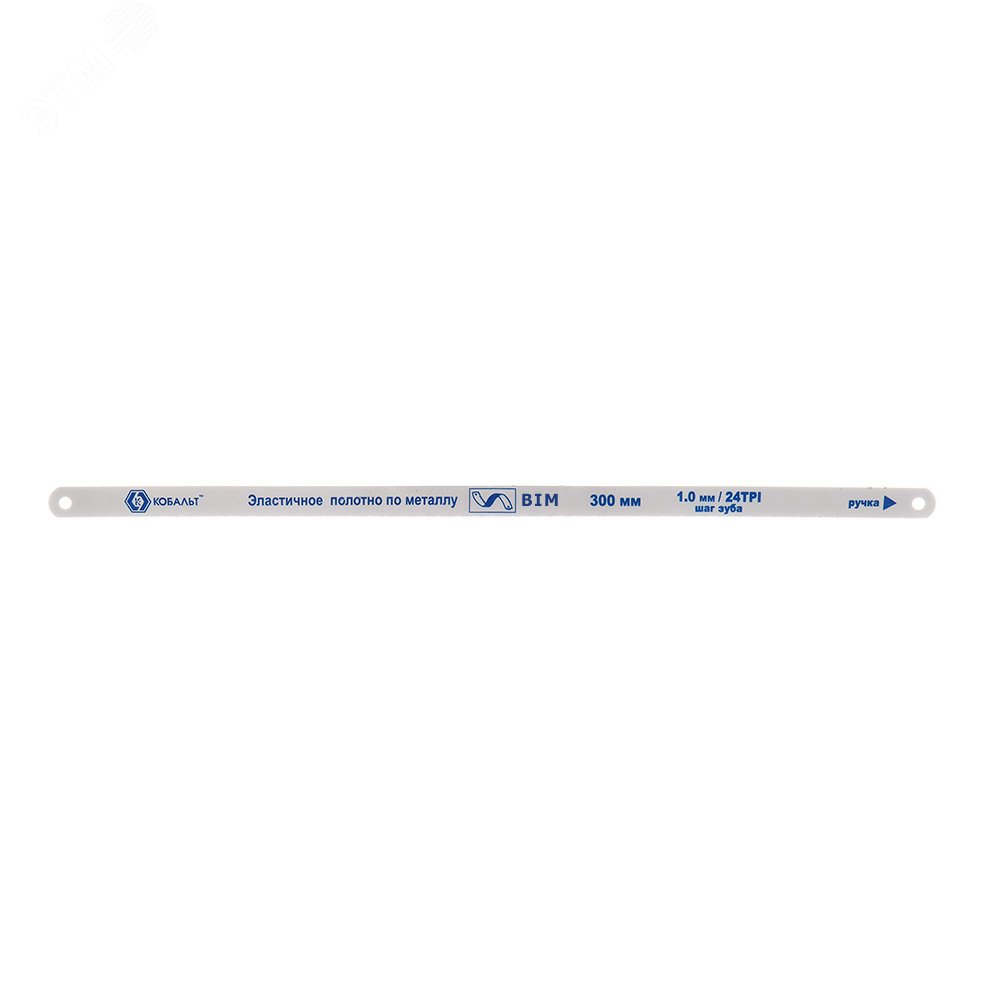 Изображение товара Полотно ножовочное по металлу 300 мм Кобальт 24TPI биметаллическое 2 шт