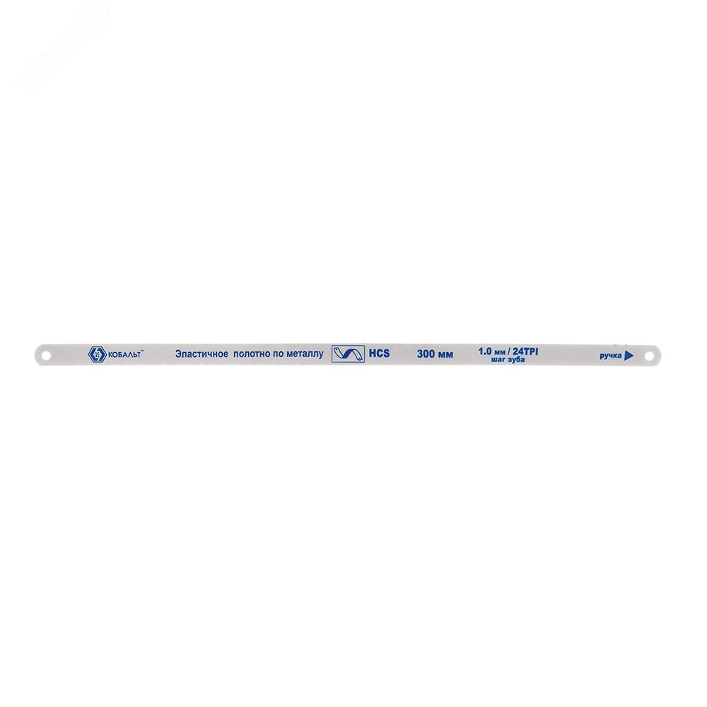 Изображение товара Полотно ножовочное по металлу 300 мм 24TPI HCS КОБАЛЬТ, 2 шт