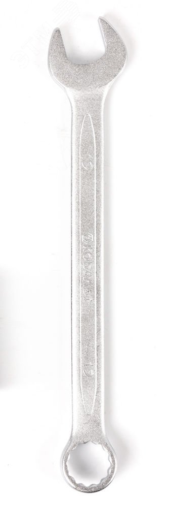 Изображение товара Ключ комбинированный 19 мм Cr-V, одинарный, прочный и надежный инструмент