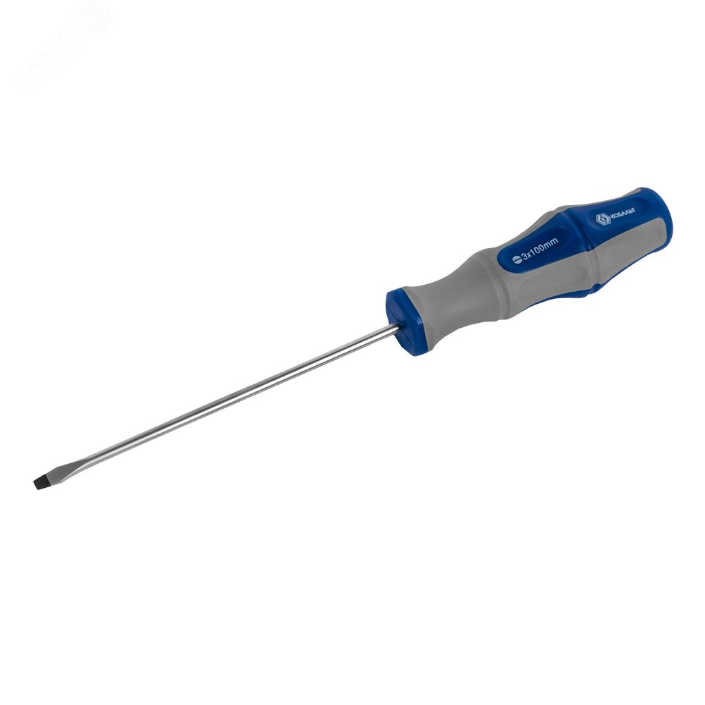 Изображение товара Отвертка Ultra Grip SL 3,0 х 100 мм CR-V двухкомпонентная рукоятка