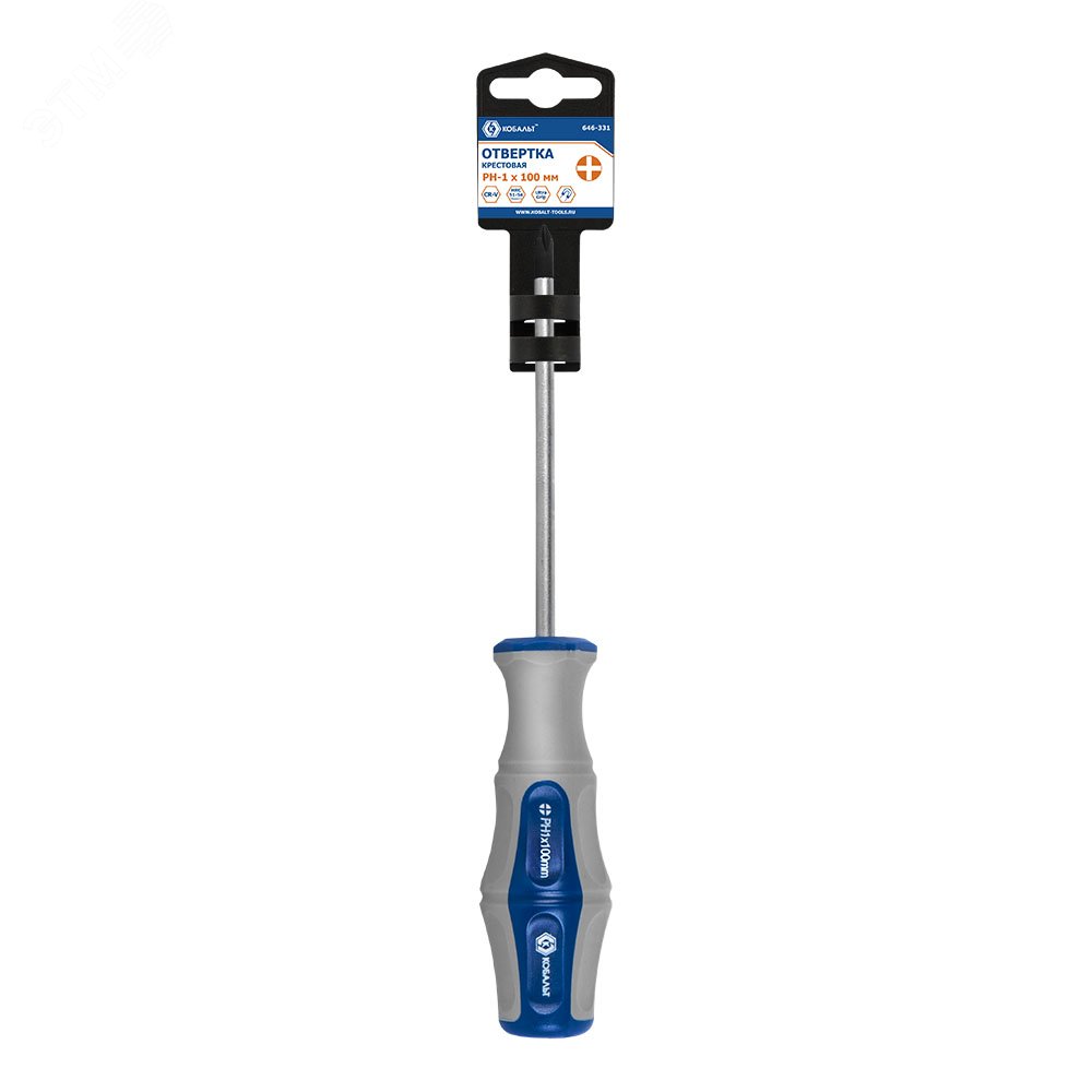 Изображение товара Отвертка Ultra Grip PH-1 100 мм с двухкомпонентной рукояткой