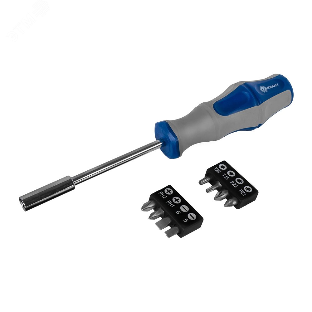 Изображение товара Отвертка рукоятка Ultra Grip с набором бит 9 шт из CR-V, Китай