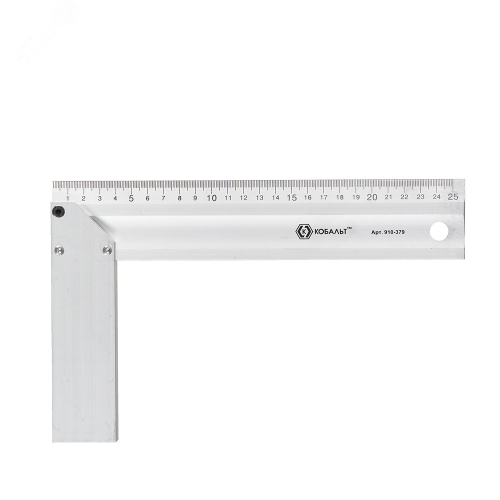 Изображение товара Алюминиевый столярный угольник 250 мм КОБАЛЬТ для точных измерений