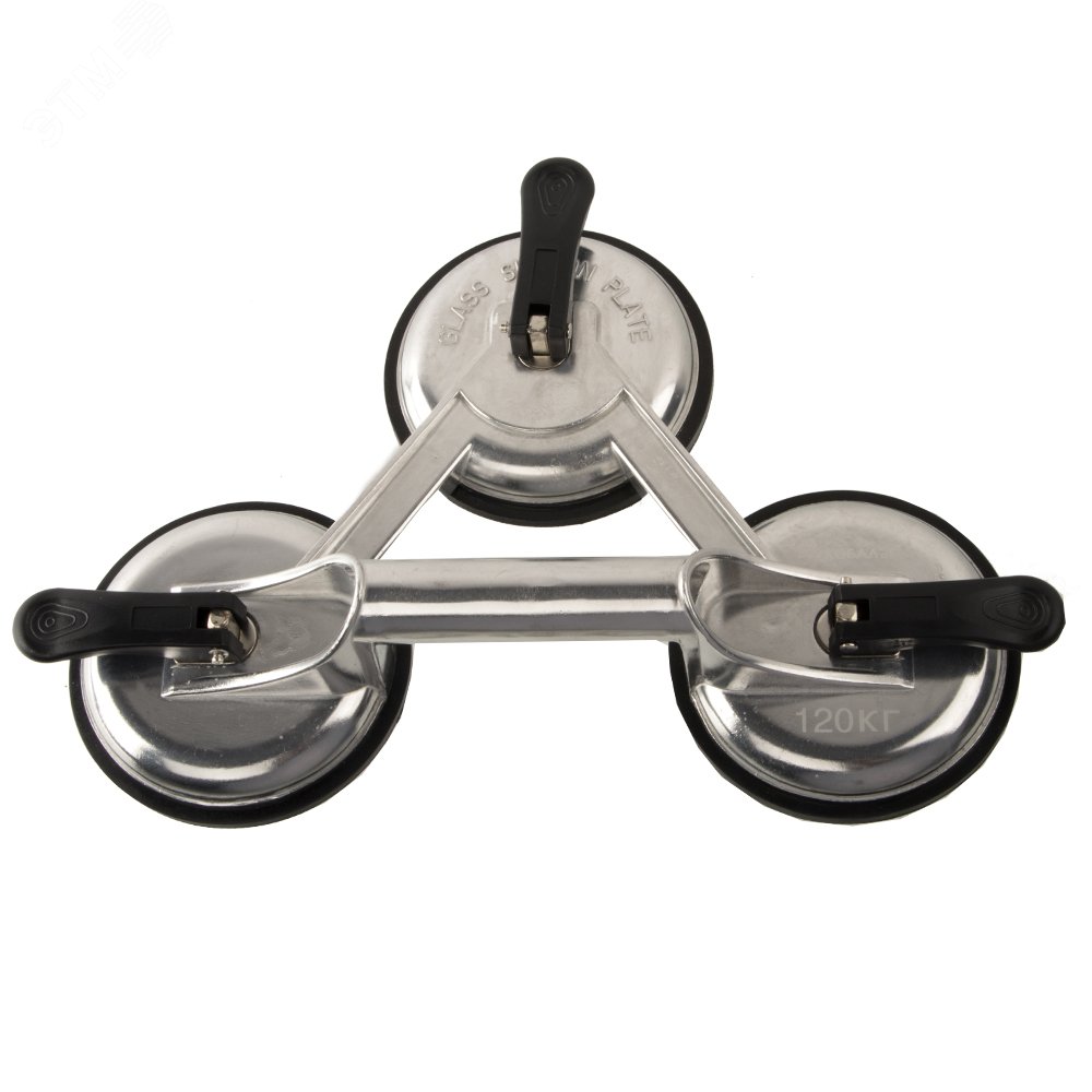 Изображение товара Стеклодомкрат тройной алюминиевый для подъема до 120 кг диаметр 118 мм