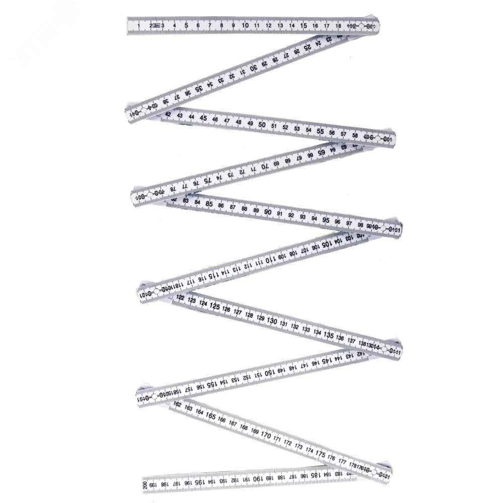 Изображение товара Линейка складная пластиковая 2000х16х3 мм КОБАЛЬТ компактная и легкая