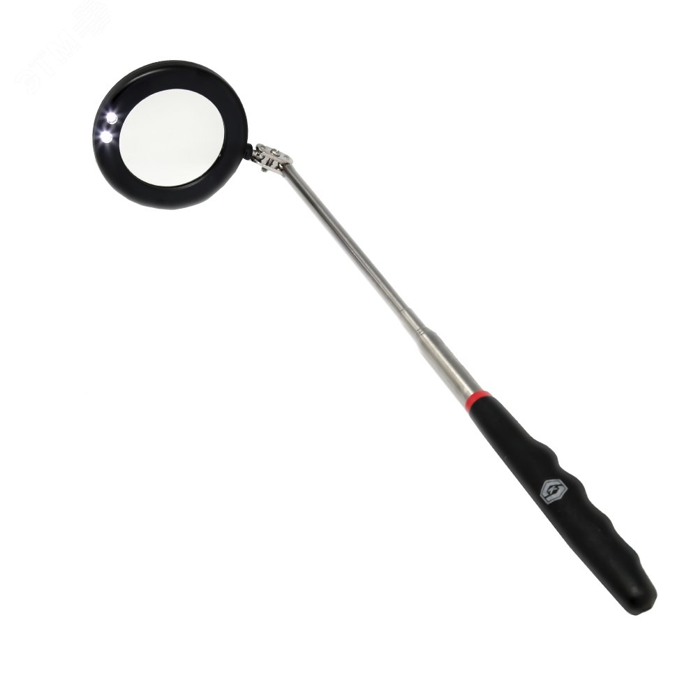 Изображение товара Инспекционное телескопическое зеркало 280-870 мм с LED фонарем