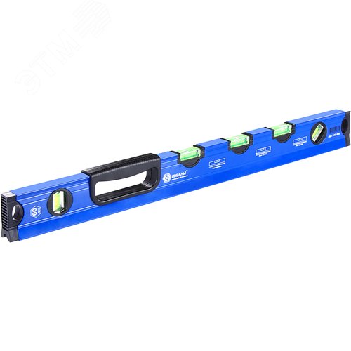 Изображение товара Уровень сантехнический 600 мм, профиль 28 x 60 мм, 5 глазков, 1 ручка, V-паз, точность 1 мм-м, для водных работ (шт)