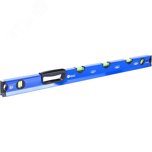 Изображение товара Уровень сантехнический 800 мм, профиль 28 x 60 мм, 5 глазков, 1 ручка, V точность 1 мм-м, для водных работ (шт)