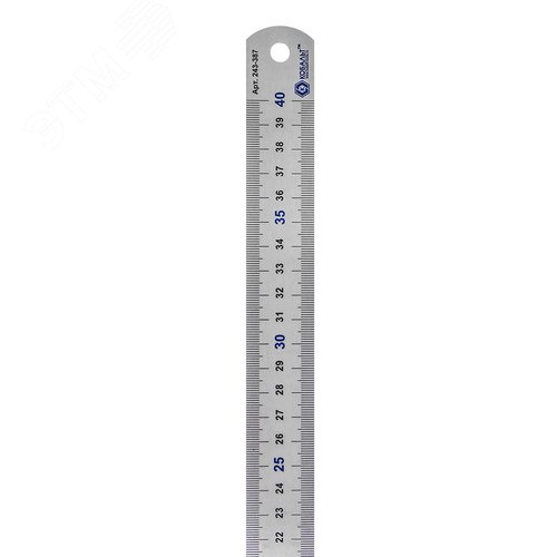 Изображение товара Линейка 400 х 28 х 0.7 мм, нержавеющая сталь (шт)