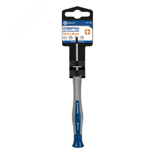 Изображение товара Отвертка для точных работ Ultra Grip PH 0 х 50 мм, CR-V, двухкомпонентная рукоятка, подвес (шт)