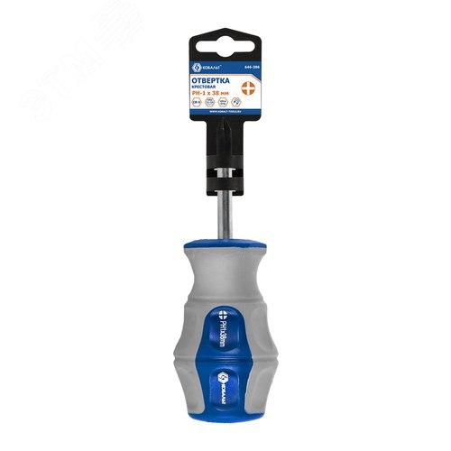 Изображение товара Отвертка Ultra Grip PH-1 х 38 мм, CR-V, двухкомпонентная рукоятка, подвес (шт)