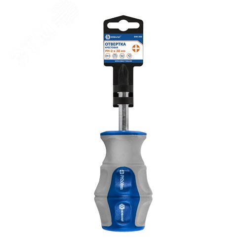Изображение товара Отвертка Ultra Grip PH-2 х 38 мм, CR-V, двухкомпонентная рукоятка, подвес (шт)