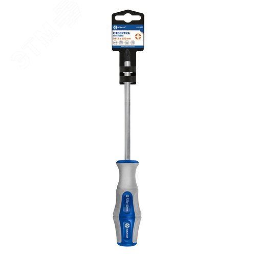 Изображение товара Отвертка Ultra Grip PZ-3 х 150 мм, CR-V, двухкомпонентная рукоятка, подвес (шт)