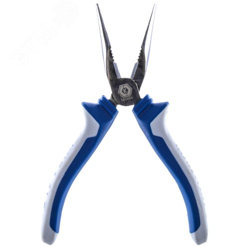 Изображение товара Длинногубцы 160 мм, с кусачками для проволоки, прорезиненные рукоятки, подвес (шт)