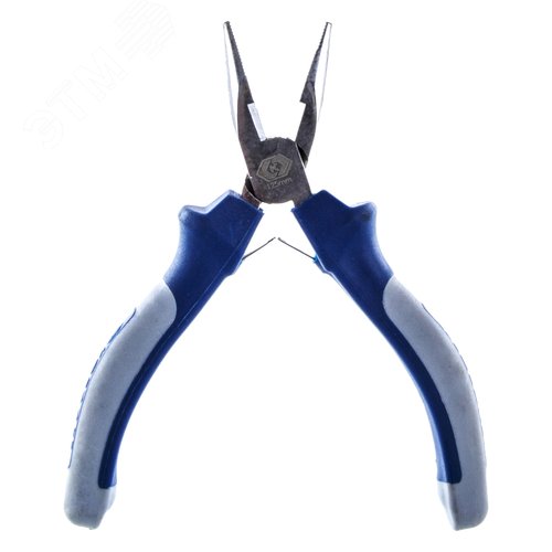 Изображение товара Длинногубцы мини, 125 мм, с кусачками для проволоки, прорезиненные рукоятки, подвес (шт)
