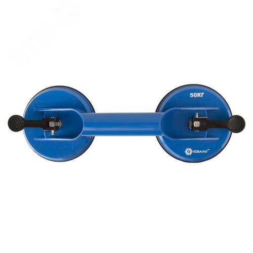 Изображение товара Стеклодомкрат двойной, пластиковый, подъём до 50 кг, диаметр присосок 118 мм, коробка (шт)