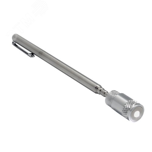 Изображение товара Ручка магнитная телескопическая 190 - 557 мм, магнит до 2.3 кг, LED фонарик, 1 шт, (шт)