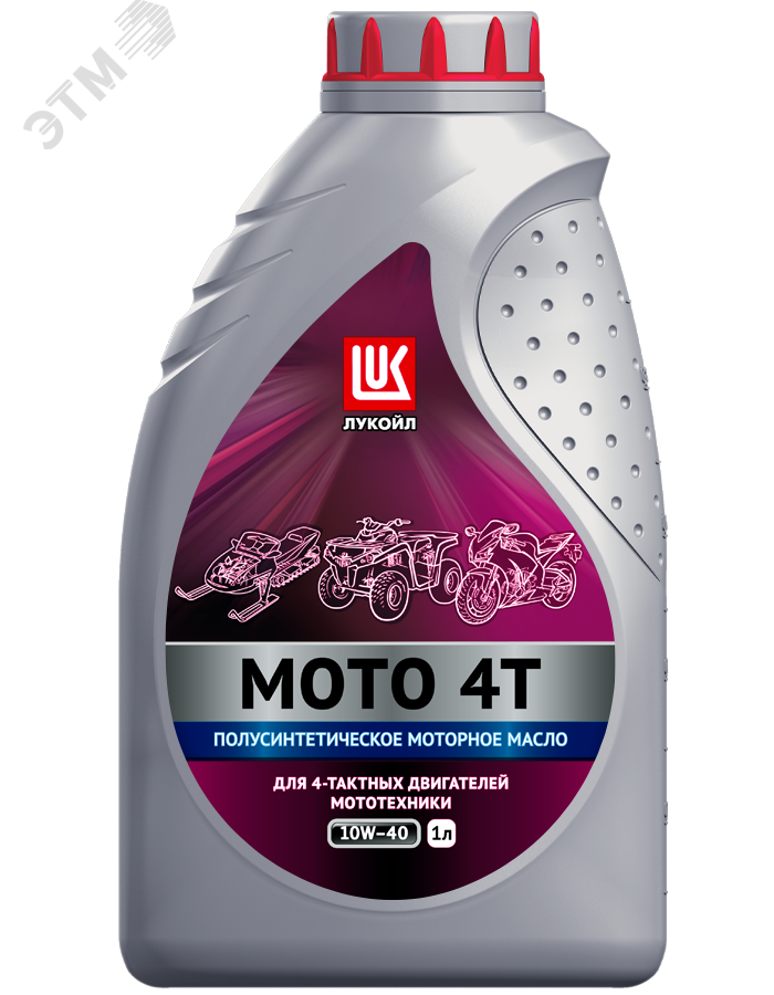 Изображение товара Масло моторное ЛУКОЙЛ МОТО 4Т SAE 10W40 4л - высококачественное для мототехники