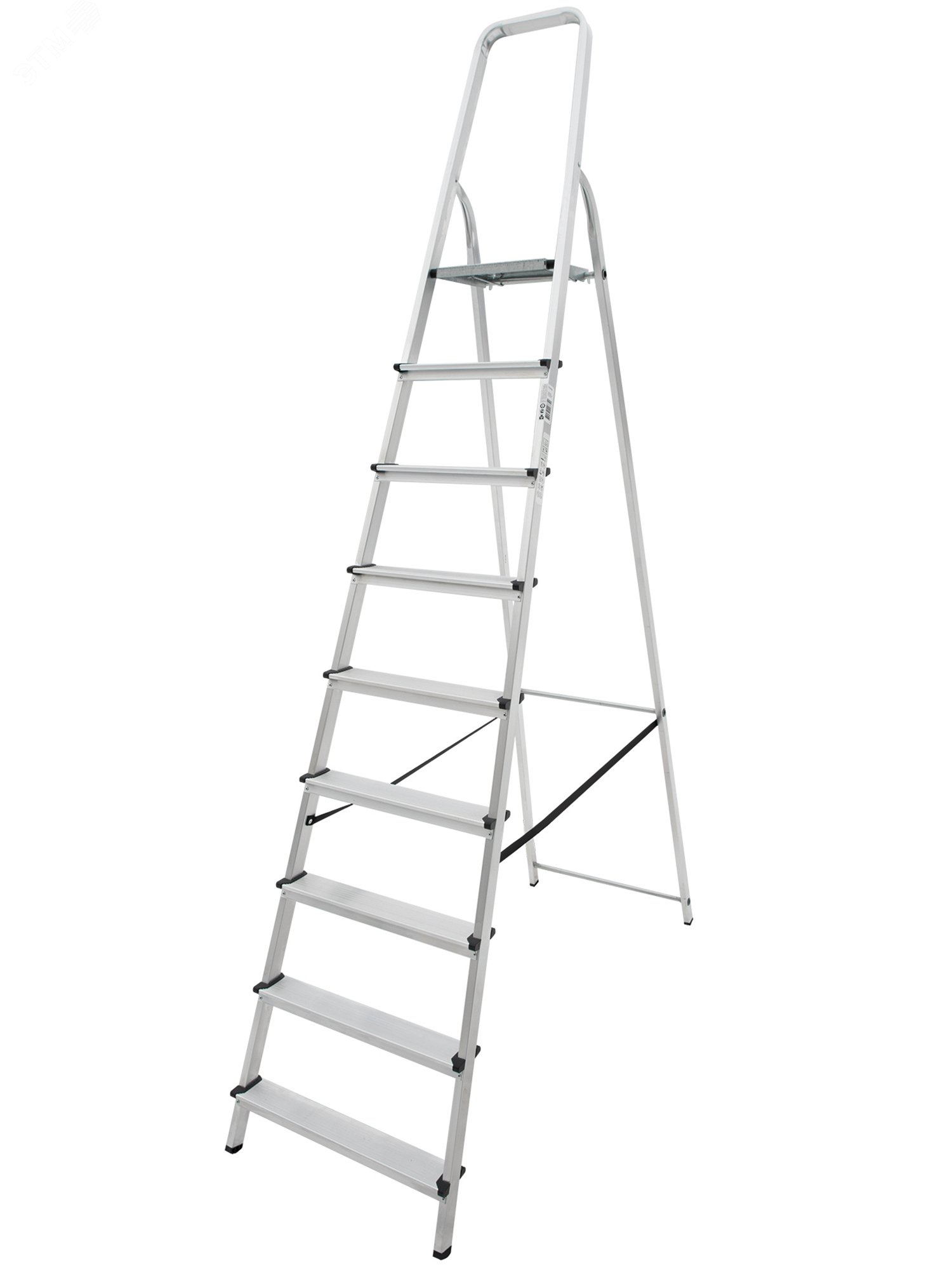 Изображение товара Алюминиевая односторонняя стремянка NV 1110, 9 ступеней, 3,95 м, Россия