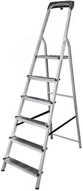 Изображение товара Стремянка алюминиевая NV 1115 с органайзером и 6 ступенями