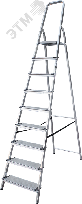 Изображение товара Алюминиевая стремянка NV 1117 9 ступеней односторонняя для бытовых работ