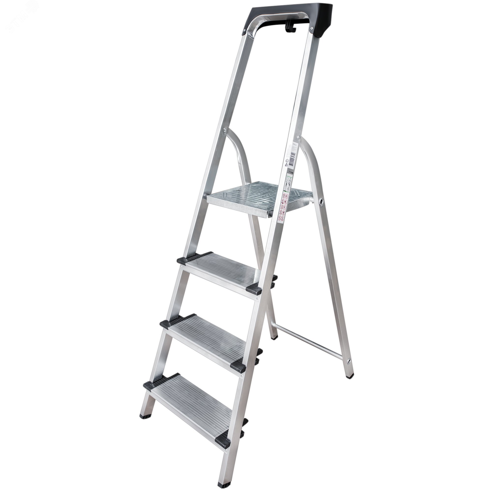 Изображение товара Алюминиевая стремянка NV 1118 4 ступени 2,82 м с органайзером и антивандальными наконечниками