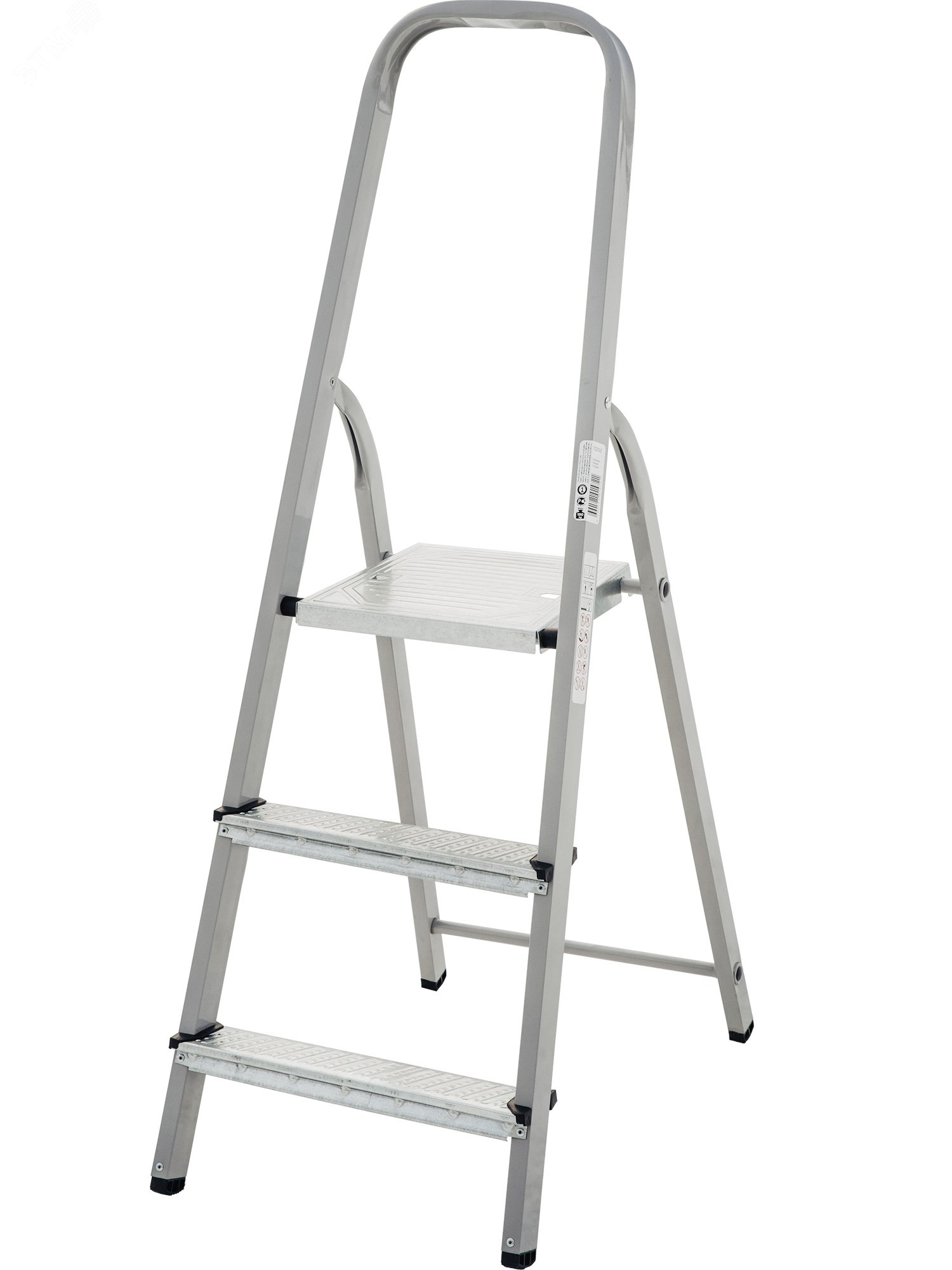 Изображение товара Стальная стремянка NV 1150 3 ступени для бытовых работ Максимальная нагрузка 150 кг