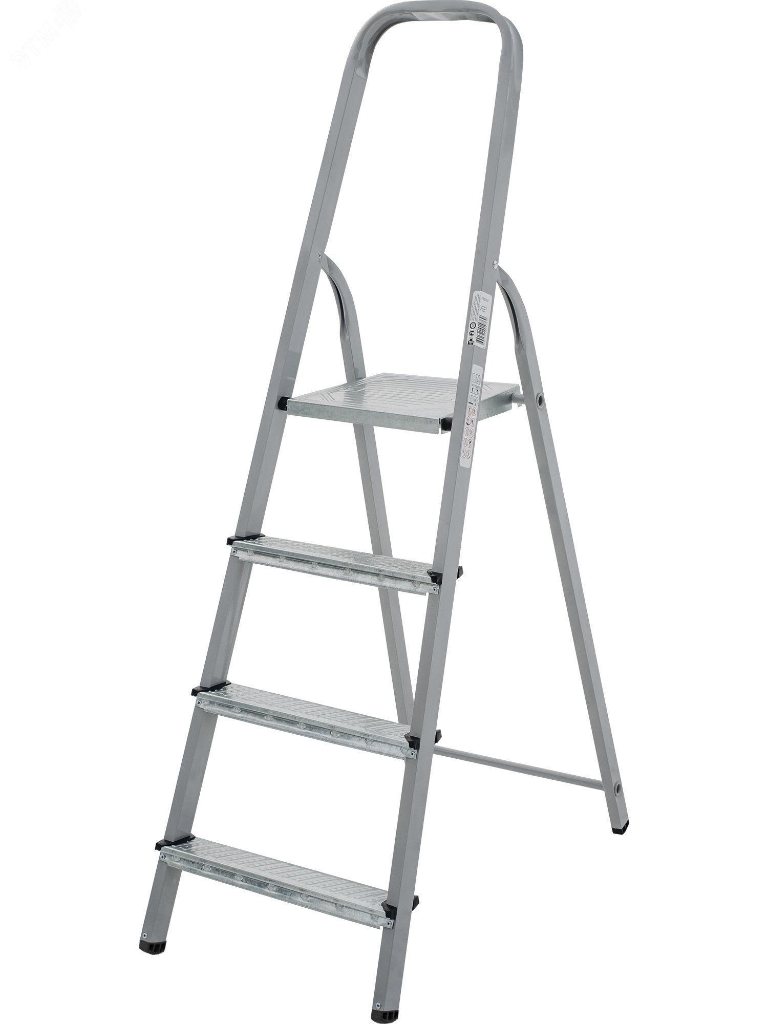 Изображение товара Стальная стремянка NV 1150 4 ступени нагрузка 150 кг Россия