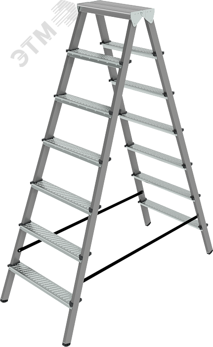 Изображение товара Стремянка стальная двухсторонняя NV 1160, 2х7 ступеней 70 мм (шт)