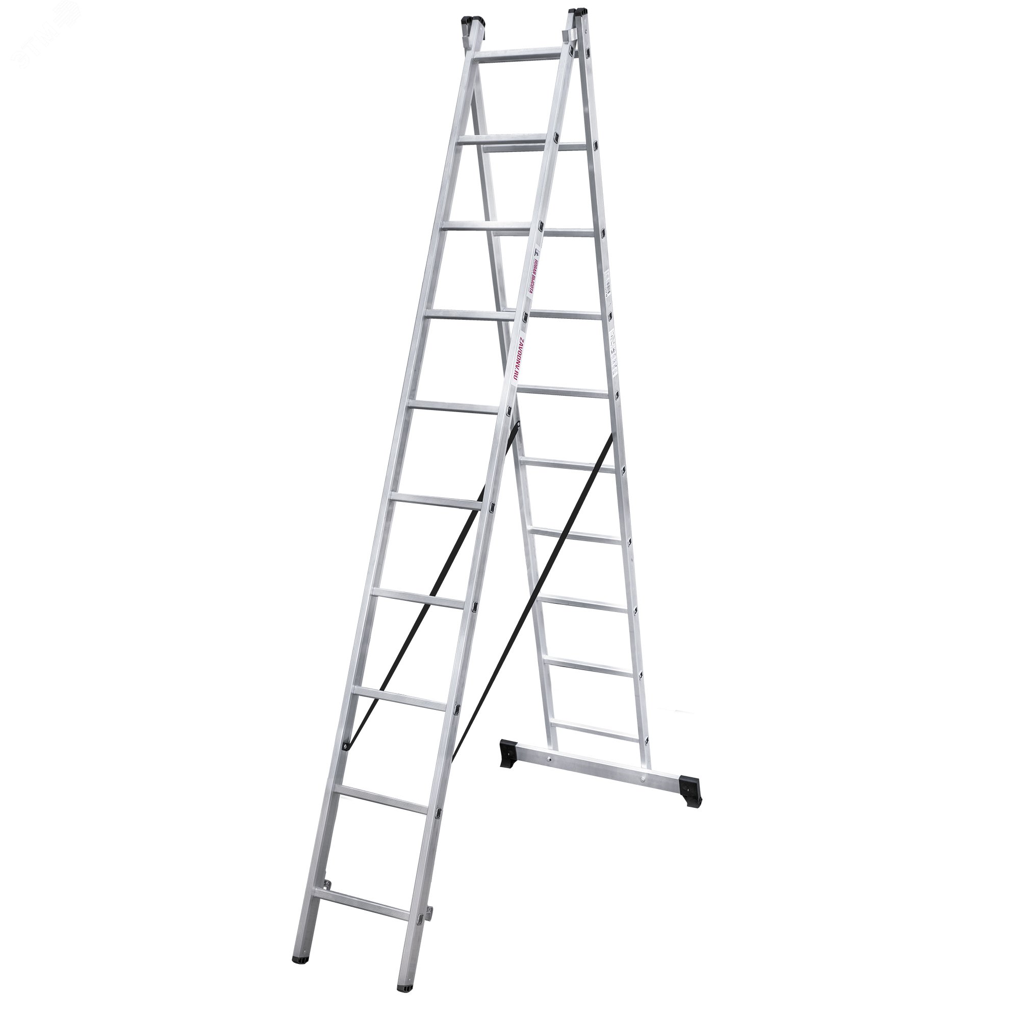 Изображение товара Лестница алюминиевая двухсекционная NV 1220 10 ступеней для бытовых работ