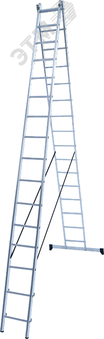 Изображение товара Алюминиевая лестница NV 1220 двухсекционная 16 ступеней Интернет магазин