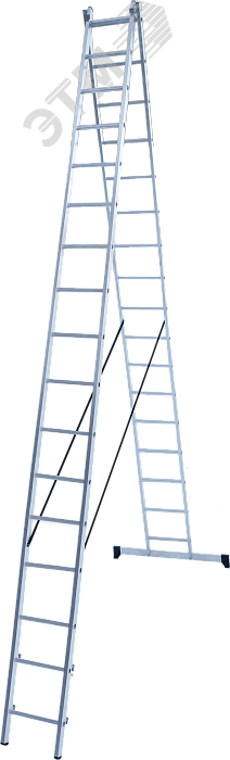 Изображение товара Лестница алюминиевая двухсекционная NV 1220 2х17 перекладин