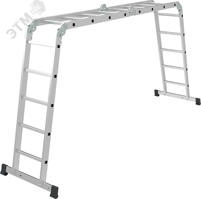 Изображение товара Алюминиевая лестница-трансформер NV 1322 4 в 1 для бытового использования