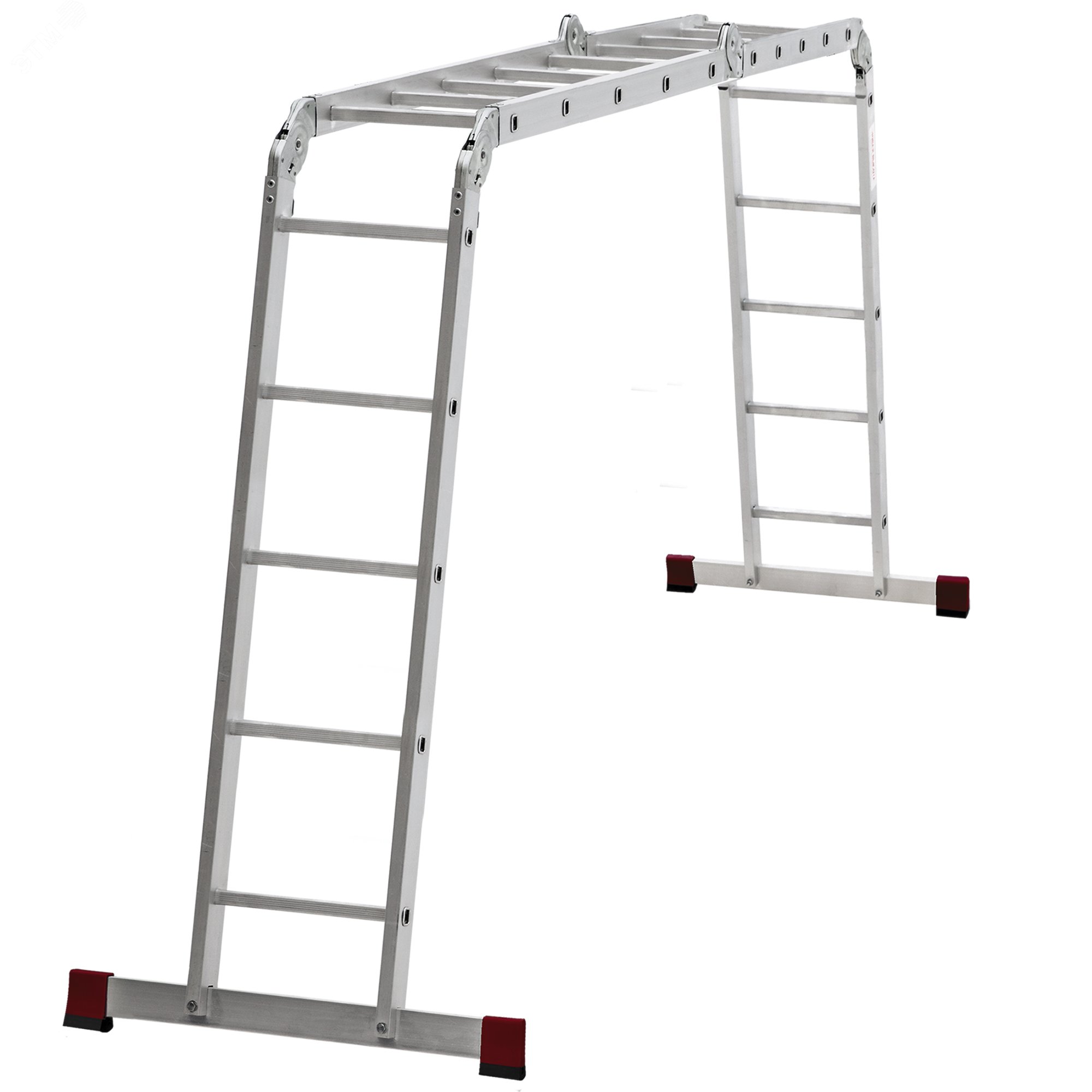 Изображение товара Лестница-трансформер алюминиевая NV 1323 4х5 перекладин, ширина 400 мм