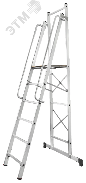 Изображение товара Лестница-стремянка NV 1540 Новая Высота 3.62 м, 6 ступеней, алюминий