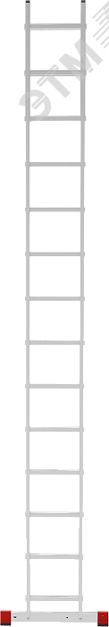 Изображение товара Алюминиевая лестница NV 2210 односекционная 14 перекладин повышенная безопасность